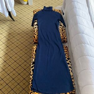 AG navy ribbed dress